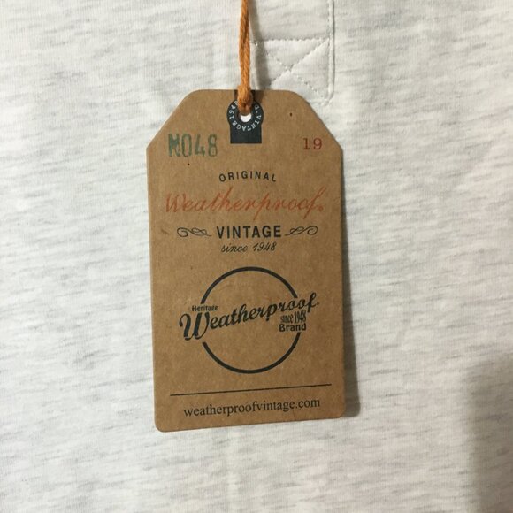 Weatherproof Vintage Men's Oatmeal Heather Long Sleeve Henley Top-S,NWT - Picture 8 of 8